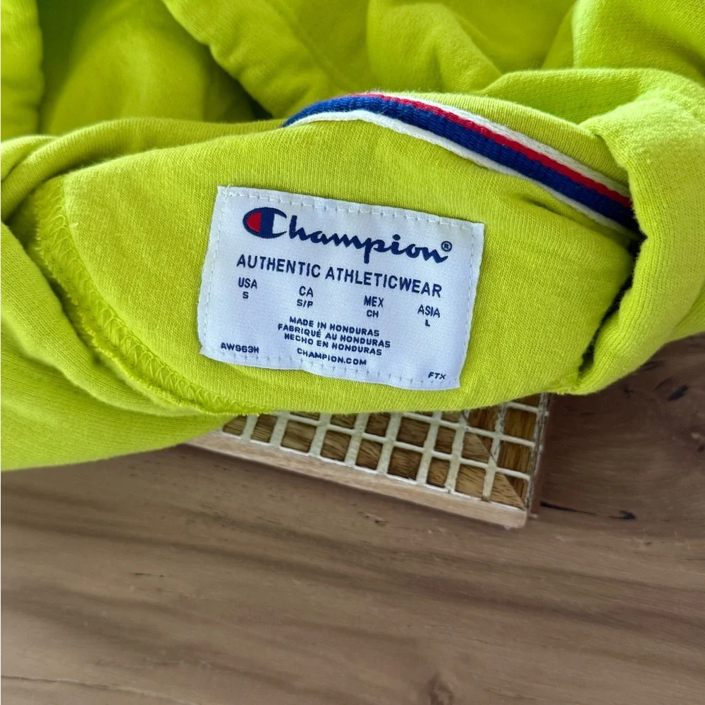 Champion Powerblend Fleece Script Hooded Sweatshirt - Picture 10 of 11